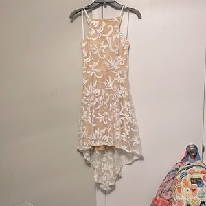 White/nude evening/prom dress